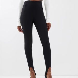 WARDROBE.NYC High-rise jersey stirrup leggings